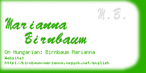 marianna birnbaum business card